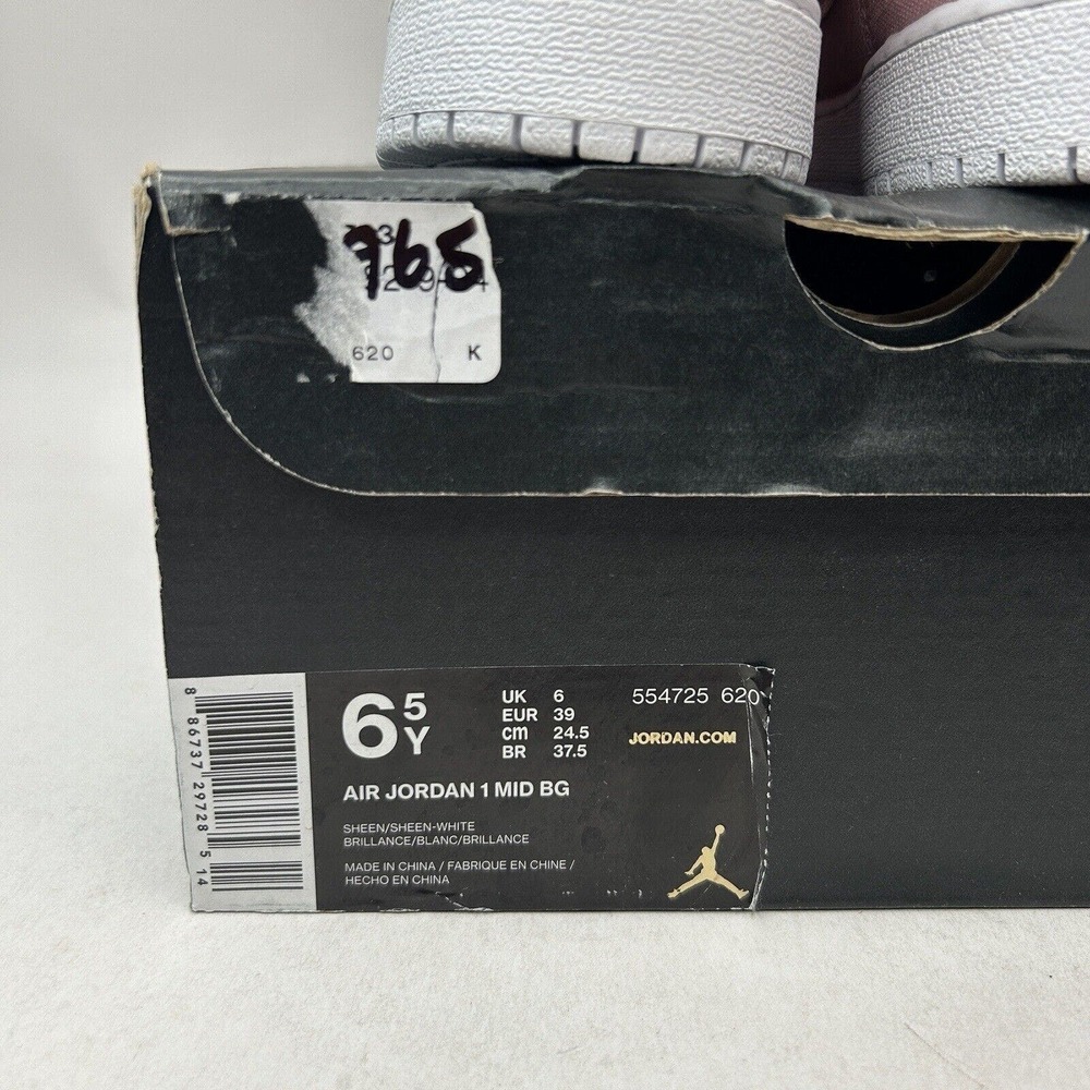 Nike Shoes Air Jordan 1 Retro Mid BG Sheen “Pink Denim” 2024 - Picture 5 of 5
